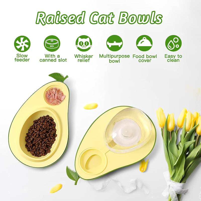Avocado Automatic Pet Water & Slow Feeder for Small Pets