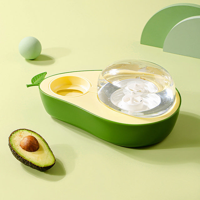 Avocado Automatic Pet Water & Slow Feeder for Small Pets
