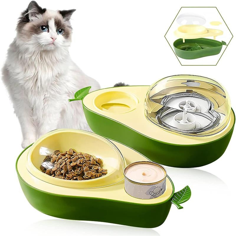 Avocado Automatic Pet Water & Slow Feeder for Small Pets